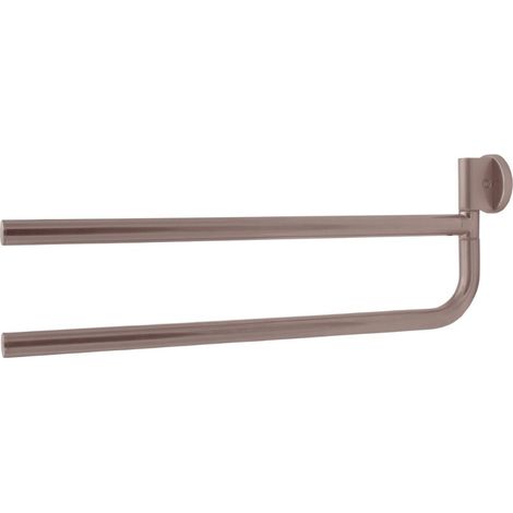 Inda - Handtuchhalter doppelt mit Gelenk One Bronze L.37 cm
