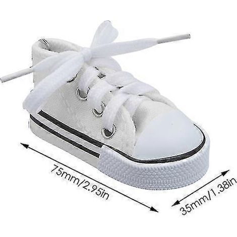 Kreative Motorrad-Seitenständer-Abdeckung, Mini-Schuh-Fahrrad-Fußstütze, Motorrad-Seitenständer 7,5 cm, Dekor-Motorradteile – 1 Stück, Weiß