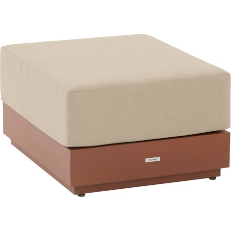 Pouf de jardin Allure acajou - Hespéride