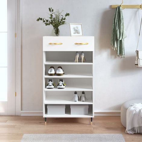Schuhschrank Weiß 60x35x105 cm Holzwerkstoff