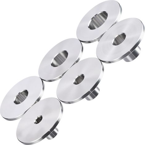 Lot de 6 bagues de guidage pour défonceuse en acier inoxydable pour placage et fraisage bois 10 12 14 16 18 20 mm (1/5)