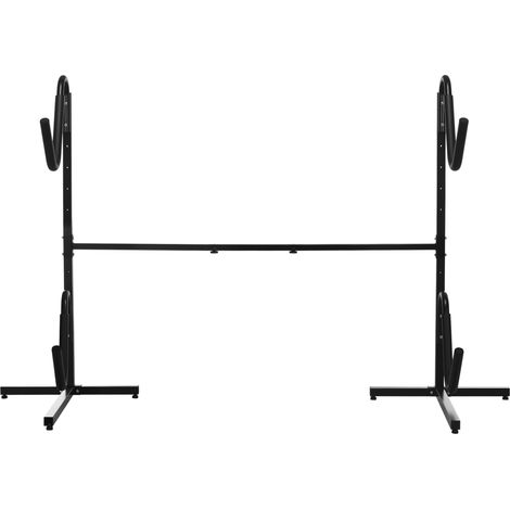 Support pour 2 kayaks, planches de surf, paddles, cadre métallique, largeur réglable 144-180 cm (1/5)