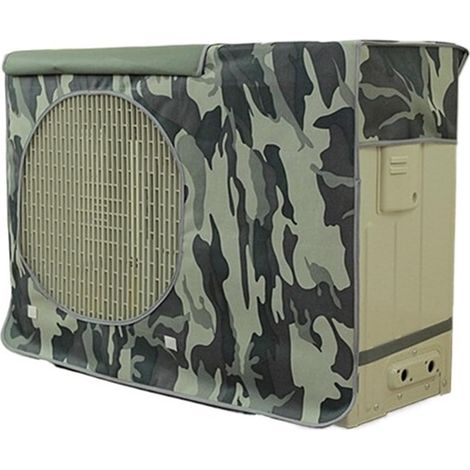 Housse de protection pour climatiseur extérieur - Tissu Oxford en PVC - Camouflage gris