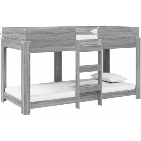 Maison Exclusive - Etagenbett für Kinder Graues Sonoma 100 x 200