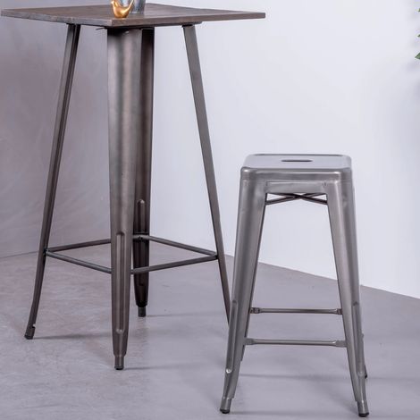 Nest Dream - Stapelbarer Metall-Stahlhocker - Bistro - Metall (1/4)