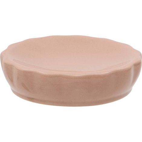 Jabonera colorama de cerámica, 11 cm de diámetro, rosa - 5five