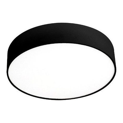 Plafoniera moderna gea led gpl381 led cct termoplastico nero