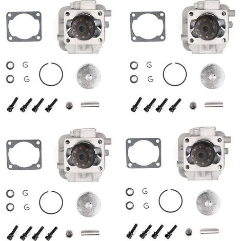 Kit de 4 cylindres 29cc à 4 trous compatible avec les moteurs Zenoah CY Rovan TSRC XJM compatible avec les moteurs 1/5 HPI Rovan Kingmotor Baja Losi FG Goped. (1/5)