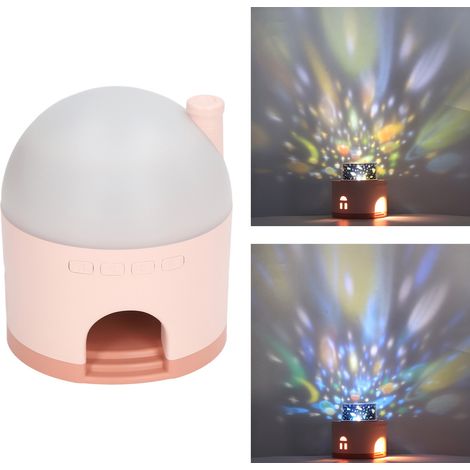 Innovative Astronauten-Projektionslampe, romantische Stimmungsleuchte fürs Kinderzimmer, dynamisches, rotierendes Nachtlicht, ABS/PC, 12 cm, Typ-C, 4 Dias