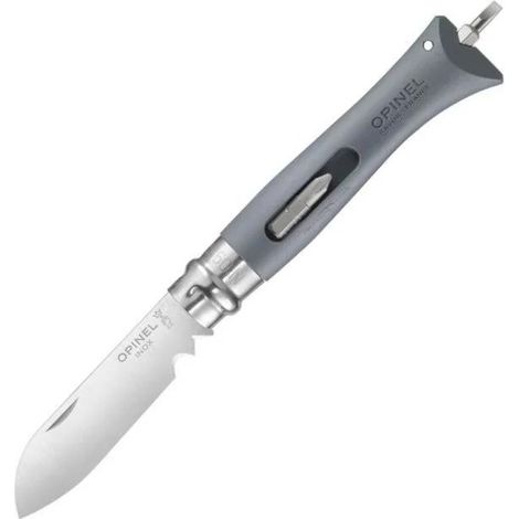 Opinel N°9 bricolaje cuchillo plegable gris multifunción 8 cm