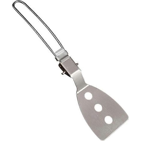 1. Faltbare Campingpfanne aus Edelstahl mit Griff, Grillbesteck für den Außenbereich, multifunktionale Grillschaufel.
