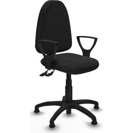 Piqueras y Crespo Aýna chaise bureau similicuir noir (1/3)