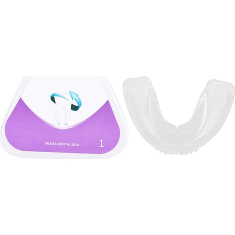 Gouttière dentaire transparente correctrice en silicone - Phase 1 (Souple) (1/5)