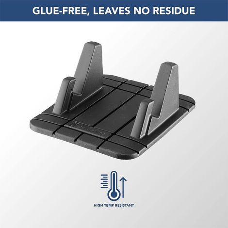 Universale Support Smartphone Voiture pour Tableau de Bord sans Colle - Universel pour Tous Téléphones Portables - Noir