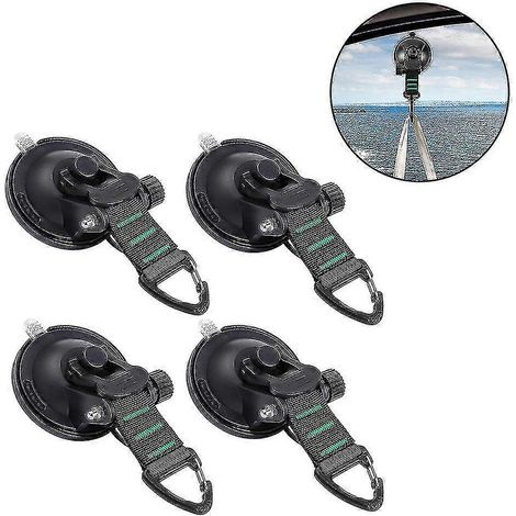 Ventouses avec anneaux de sangle, lot de 4, ventouses multifonctions pour le camping (1/5)