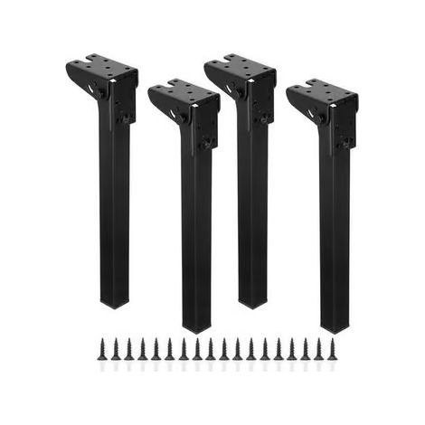 Pieds de table pliants de 30 cm, pieds de table robustes en métal, pieds de meubles pliants noirs, pieds de table pliants pour ordinateur portable, pieds de rechange (1/4)