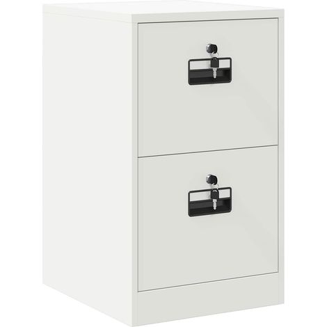 File Cabinet White 44 x 50 x 74.5 cm Cold-Rolled Steel vidaXL