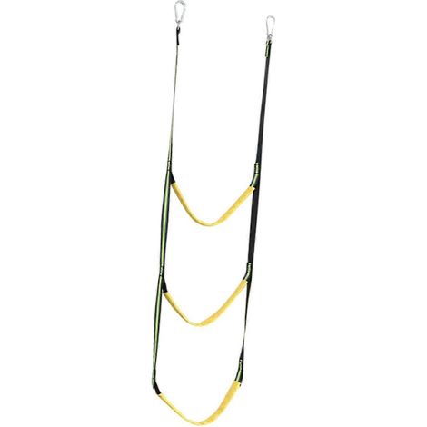 Échelle de corde pour bateau, extension robuste pour usage marin avec barreaux en résine, acier inoxydable antidérapant (1/4)