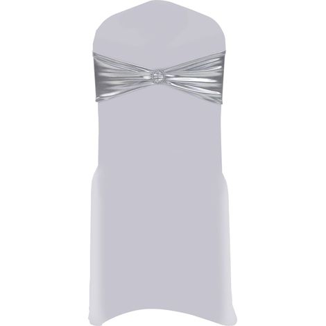 Maison Exclusive - Nastri Ornamentali per Sedie 25pz con Fibbia Diamantata Argento