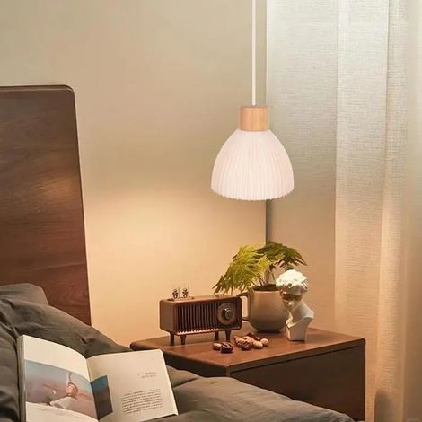 Lampe Suspension - - Moderne - Bois et Métal - E27 - 60W - Style Méditerranéen (1/5)