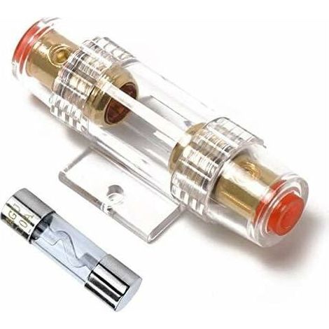 Porte-fusible AGU 4-8 Jauge AWG in-Line avec Une 100 A AGU Fusible pour Voiture Audio/Alarme/Amplificateur/Compresseurs (1/4)