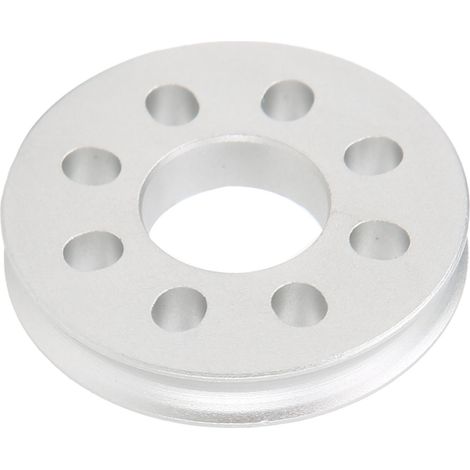 Poulie à courroie ronde en alliage d'aluminium, ouverture de 14 mm, stable, silencieuse, à serrage fixe, diamètre extérieur de la roue motrice de 32 mm (1/5)