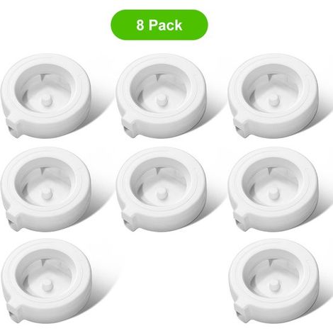 Lot de 8 filtres de rechange pour distributeurs d'eau par gravité pour animaux de compagnie (3,6 L/4,6 L/6 L/8 L), filtres de rechange YOIHABV pour eau pour chiens, triple filtration. (1/5)