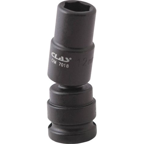 Douille cardan choc héxagonale 12mm L.69mm 1/2" Cr-Mo - SA 0490 - CLAS Equipements