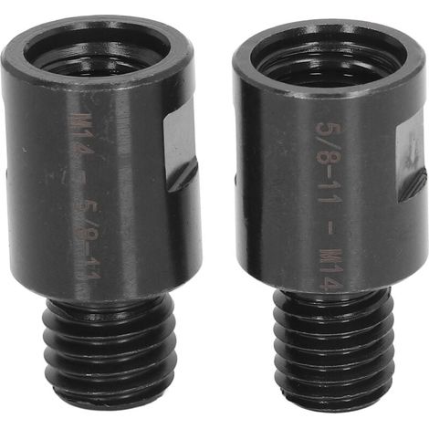 2PCS Adaptateur M10 Filetage Mâle à M14 Femelle pour Meuleuse Adaptateur Meuleuse d'angle Polisseuse Filetage Adaptateur de Foret de Base (1/5)