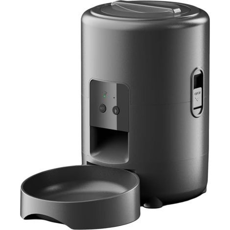 Distributeur Automatique de Nourriture pour Chat et Chien avec Bouton WiFi Intelligent de 2 L pour Aliments Secs et Croquettes (1/5)