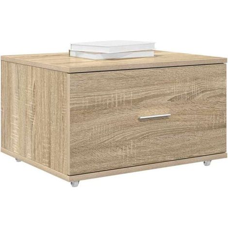 Commode 5 Tiroirs, Meuble de Rangement 55 x 45 x 31 cm, Style Chêne Sonoma, pour Chambre et Salon (1/5)