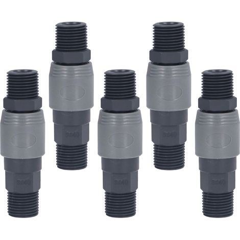 5 jeux de raccords de tuyau autobloquants à connexion rapide de type C pour machines et électronique (SM+PM-40) (1/5)