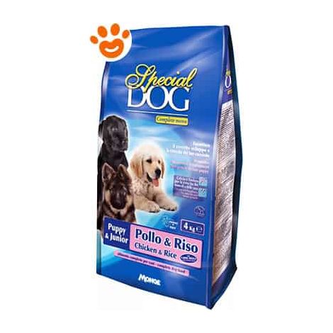 Monge Special Dog Puppy e Junior Pollo e Riso - Monge Special Dog Puppy e Junior Pollo e Riso - Sacco Da 4 Kg