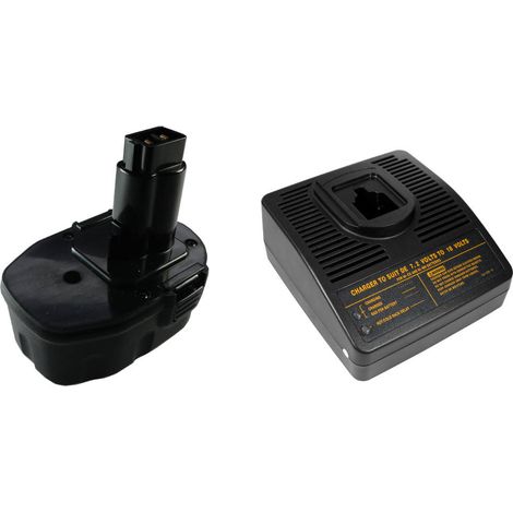 Angebot im Set: Akku Schnellladegerät + Werkzeug Akku 14,4V 3000mAh für Dewalt DCD920KX DCD930 DCD930B2 DCD930KX DW935 DCD930VX DCD935 DW928K2