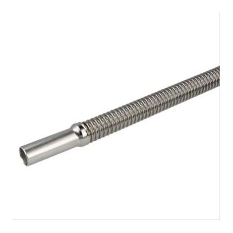 Flexible inox solaire sans isolation Ø16 avec douilles 50mm CU18 L = 1000mm