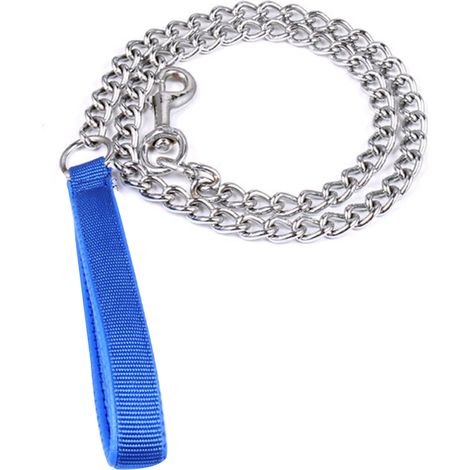 Trainingsleine für kleine, mittlere und große Hunde (blau, 4 mm x 120 cm) (1/2)