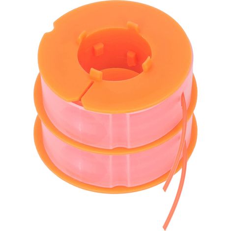 Jeffergarden 2pcs Ligne de Bobine de Débroussailleuse, Ligne de Bobine de Tondeuse à Gazon Remplacement D'accessoires de Tondeuse en Nylon Adaptés pour Bosch Art 30 Art 30FA(Orange) (1/4)