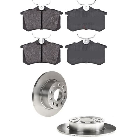 KIT FRENI POSTERIORI compatibile con VW JETTA IV (162,163,AV3,AV2) - DISCHI + PASTIGLIE OEM: P 85 020 / 17520 , 18117 /SOSTITUZIONE DIRETTA/BASSA POLVERE/SILENZIOSO (1/5)