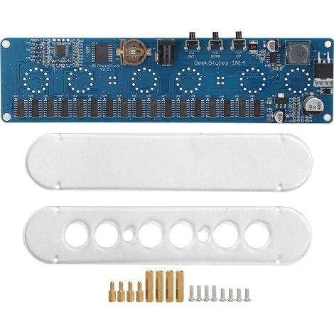 Panneau de commande DC STM8S005 12V Tube numérique IN14 LED RGB PCBA avec coque acrylique (1/5)