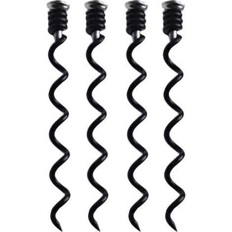 Tige Spiralée Remplacement Tire-Bouchon Anthracite - Lot de 4 Lumiryn (1/5)