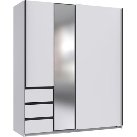 Mömax Schwebetürenschrank Adria Weiß (1/4)