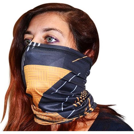 Tour de cou TRENDY pour Deux Roues Neck Tube Black Gold Shape (1/3)