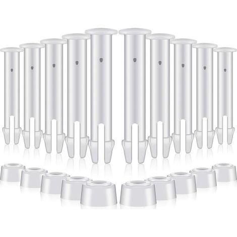 12 Pièces Goupilles en Plastique pour Intex Round Metal Frame Pools Pièces de Rechange pour Joints de Piscine pour Joints de Piscine,Remplacement de pièces de Rechange Joint Pins(6cm/2.36in) (1/5)