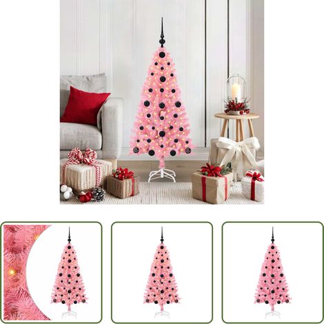 vidaXL Árbol de Navidad Rosa 120 cm PVC (1/5)