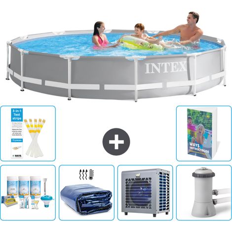 Intex Piscina Prism Frame Redonda - 366x76 cm - 7-piezas  S128 (1/5)