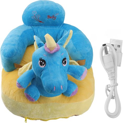 Canapé de soutien pour bébé, chaise haute électrique stable et réglable à angle réglable pour nourrisson, siège de sol moelleux pour la maison, cheval (1/5)