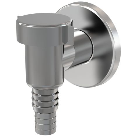 Sifone angolato per lavatrice, cromato DN32