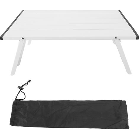 Tavolo pieghevole in alluminio ultraleggero, portatile e compatto per il campeggio. (1/5)