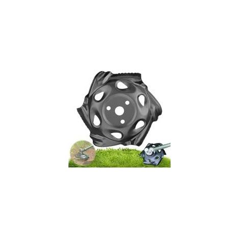 Plateau de désherbage, tête de coupe-herbe, disque de binage universel en acier, 25,4 x 235 mm, tête de débroussailleuse, accessoires de débroussailleuse (1/5)