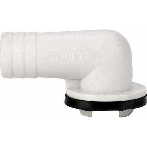 Raccord d’évacuation pour climatiseur – angle droit, diamètre 19 mm, en plastique résistant, pour drainage facile et étanche (1/4)